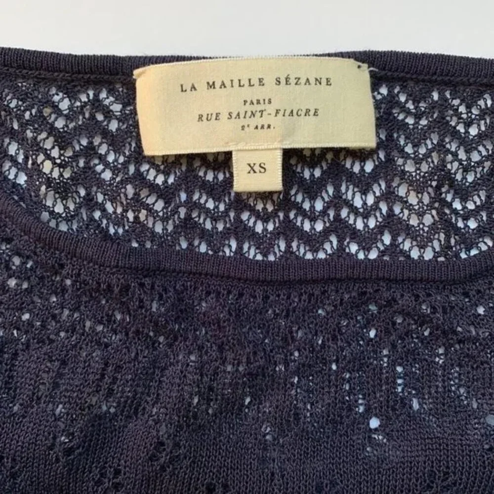 Sezane Navy Aloys Jumper - Picture 6 of 6